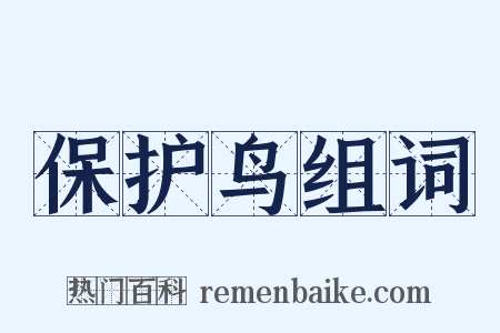 保护鸟组词是什么意思的图片